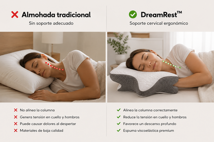 DreamRest™ | Almohada Cervical Ergonómica